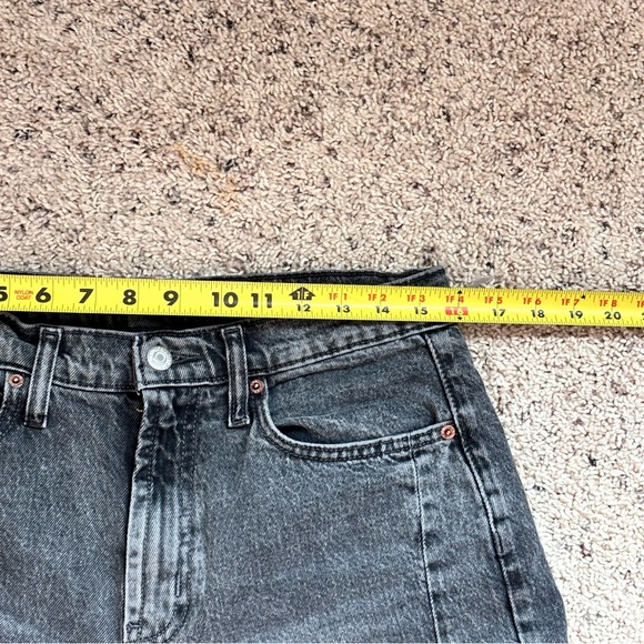 Pre-owned Old Navy Charcoal High Rise  Barrel Leg Jeans women’s size 10 - Picture 6 of 11